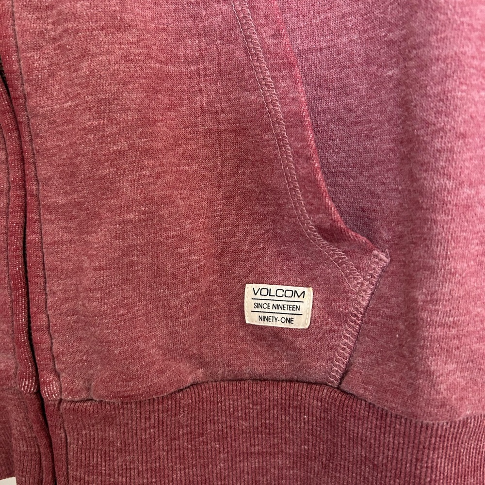 Volcom Dusty Maroon Full-Zip Hoodie - Picture 2 of 4
